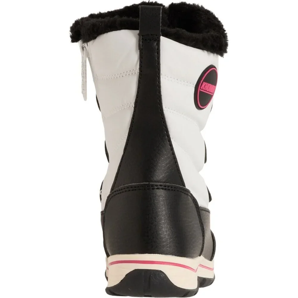 Alpine Mackenzie Unisex Waterproof Warm Winter Snow Boots Black White Sz 12 Tote